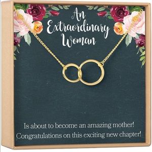 Dear Ava Pregnancy Necklace - Heartfelt Card & Jewelry Gift for Baby Showers